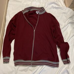 Vintage Burgundy/Gray Cutter and Buck zip Jacket with Timber Ridge 1923